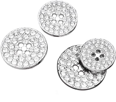 Knopen Aannaaien met Strass voor Cardigan Dirndl Mantel Blazer (B10S 18 mm)​​