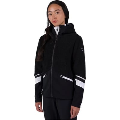 Vrouwelijke fleece skijas met volledige rits Rossignol Wispile
