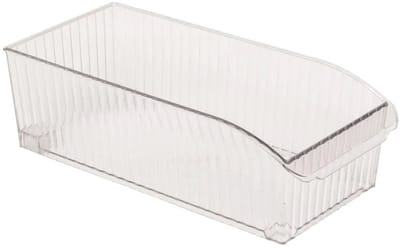 5Five Opbergbakje met wieltjes voor koelkast S - 15x32x10cm - Transparant