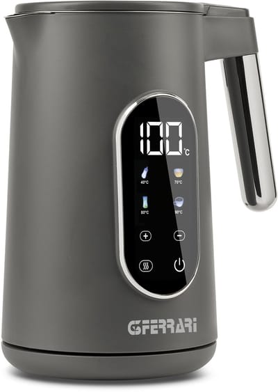 G3 Ferrari Tisaniere Tech 2 Waterkoker & Tisaniera – Elektrische Waterkoker 1,7L – Met Temperatuurregeling, Theeprogramma’s en Warmhoudfunctie – 2200W