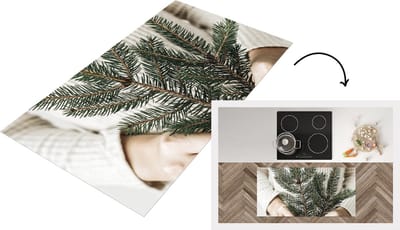 Keukenloper - Loper keuken - Takken - Naaldboom - Trui - 120x60 cm - Keukenloper vinyl