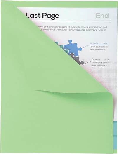 Exacompta 5x FOREVER170 Pak van 100 dossiermappen 170g/m2 met overslag van 1 cm - 24x32cm voor A4. - Grasgroen - 421004E