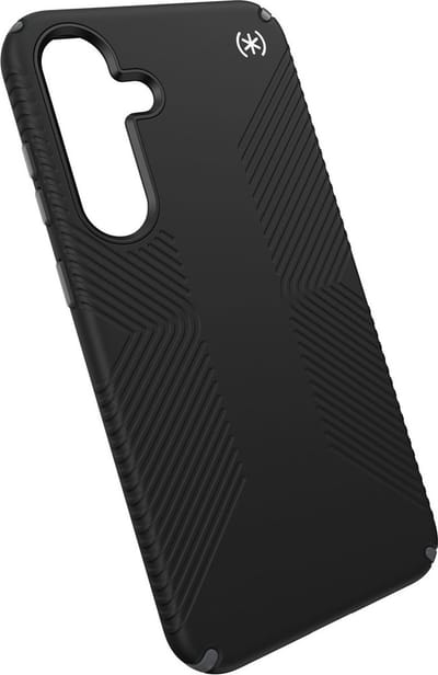 Speck hoesje geschikt voor Samsung Galaxy S25 Plus - Ultieme Bescherming en Grip - Luxe Soft-touch Afwerking - Valbescherming gecertificeerd tot 4 meter - Microban Antibacterieel - Presidio2 Grip lijn - Zwart