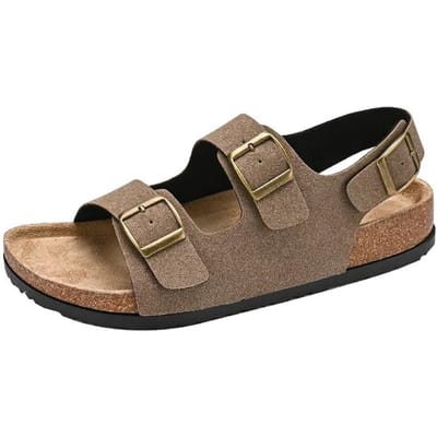 Authentieke Leren Schoenen Man Slippers Heren Papa Sandalen Man Zomer 2024 Heren Sandaal Lage Prijs Schoen Sociale Schoen Mannelijke Slippers Plat 41-42 black