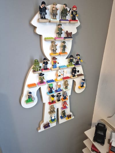 Moliland Klassieke Ludzik Serie - Minifiguur Display Rek - 36 Plaatsen - MDF - Eenvoudige Montage