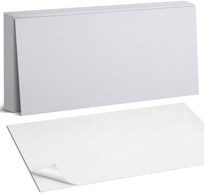 Coloray Plaktegels - Wit Zelfklevende Wandtegels - 40 cm x 20 cm - Wit Plaktegels - 10 stuks - Rechthoek PVC Tegels - Plaktegels Badkamer - Vloertegels Zelfklevend - Vinyl Tegels Zelfklevend - Portugese Tegels