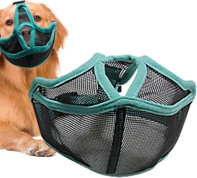 Hondenmuilkorf - Hondenmasker Snuit - Veiligheid Hond - Ademend Rasterontwerp - 4 Maten - Zwart