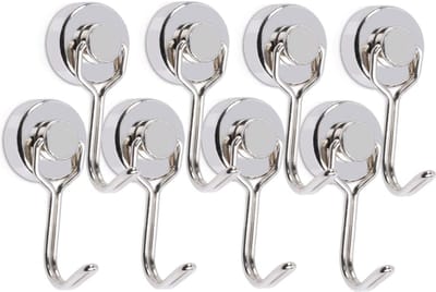Magnetische Haken Set - Sterke Magneethaken voor Slaapkamer, Keuken, Koelkast - Organisatie en Ophangen zonder Boren - Multifunctionele Magnetische Hangers