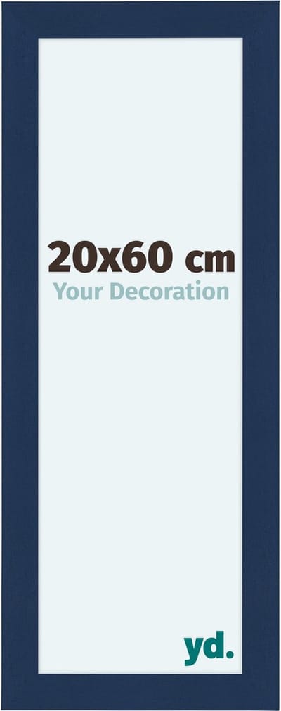 Your Decoration - Fotolijst 20x60 cm - MDF - Donkerblauw Geveegd - Como