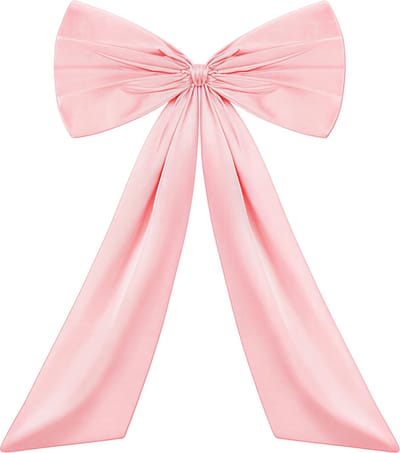 Grote Decoratieve Boog Strik voor Kamer – Roze – Coquette Gigantisch Lint – Wanddecoratie voor Kerst, Verjaardag en Bruiloft – Achtergronddecor voor Feest en Interieur
