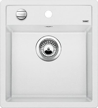 Spoelbak Blanco Dalago vlakbouw wit 517169. Draaiknopbediening.