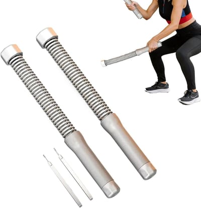 Trainingstouwen Set - Fitness Touwen - Kracht Training - Draadloos Ontwerp - 47 cm - Grijs