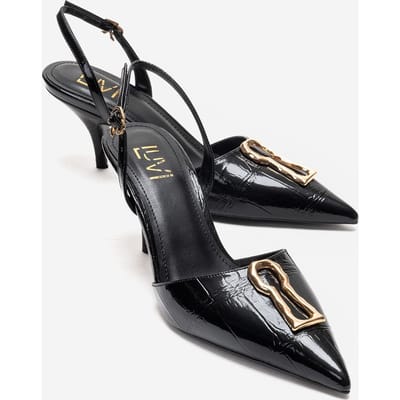 Yvella Gesp Spitse Neus Stiletto Pump