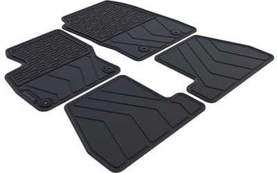 Rubber Automatten geschikt voor Ford Focus - 2011-2018 - 4-delig - Uitvoering: Mk3 | 5-deurs / Station / Sedan | Bijrijder met bevestiging | Variant 2