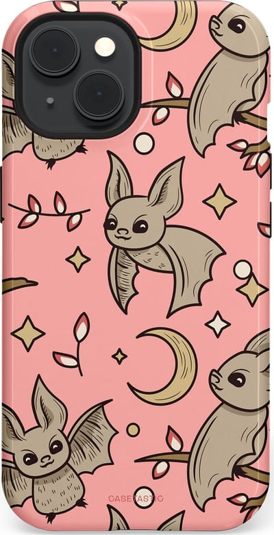 Casetastic Hoesje Geschikt voor Apple iPhone 15 Magsafe - Stijlvolle Beschermende Duo-layer Case - Nachtelijke vlucht