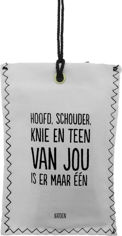 Geurzakje – Hoofd schouder knie en teen, van jou is er maar één