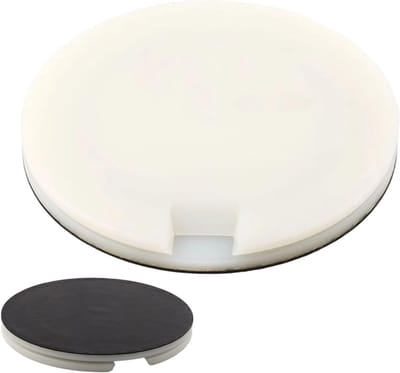 Snijtafel Tafeltennis - Racket Snijplank - Precisie Snijden - Antislip Rubberbasis - 22 x 1.8 cm - Wit