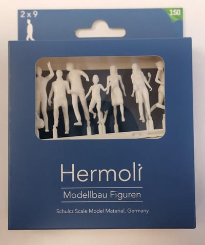 Schulcz - Hermoli - Lopende figuren wit - 1:50 - 18st