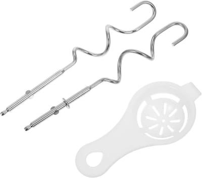 Mixer Accessoires - Kneedhaken Garde - Bakken en Koken - Universele Compatibiliteit - 19 x 2.5 cm - Zilver