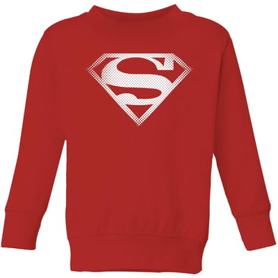 Superman Spot Logo Kids' Sweatshirt - Red - 98/104 (3-4 jaar)