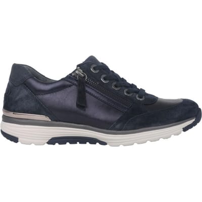 Gabor rollingsoft sensitive 76.973.36 - dames rollende wandelsneaker - Blauw - maat 37.5 (EU) 4.5 (UK)