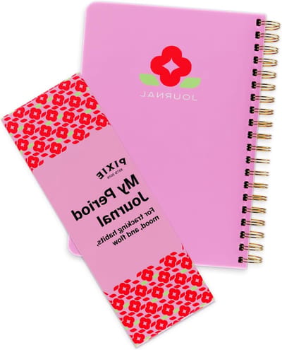 Periode Tracker Journal - Menstruatie Dagboek - Zelfzorg Bijhouden - Geleide Reflectie - 18.4 x 15 cm - Roze