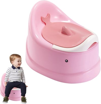 Potjestrainer Kinderen - Toilet trainer - Zindelijkheidstraining - Spatwaterdicht Ontwerp - 33 x 28.8 cm - Roze