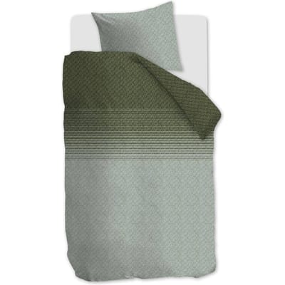 Beddinghouse Noa dekbedovertrek - Eenpersoons - 140x200/220 - Groen
