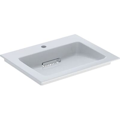 Geberit ONE furniture washbasin 60 cm, horizontal outlet, 1 tap hole, without overflow 505.002.00.1