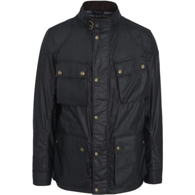 Belstaff Fieldmaster zwart gewaxt jack