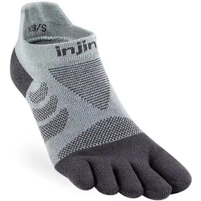 INJINJI | Womens Ultra Run No-Show Slate (Maat - M-L) | Teensokken