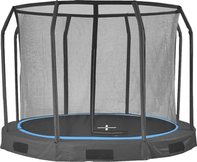 Borg Inground Trampoline 366 cm - Zwart -  inclusief veiligheidsnet -