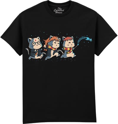 Harry Potter Cats The Coloured House T-shirt XXL