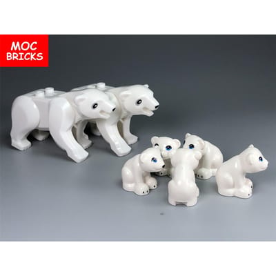 MIJN EIGEN CREATIE Blokken IJs oceaan dieren poolbeer Bouwstenen Gemonteerd Speelgoed Ideaal Voor Kinderen Leren Cadeaus
