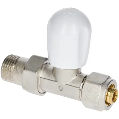 Sanivesk Radiatorkraan Meerlagen Recht 1/2"mx16mm