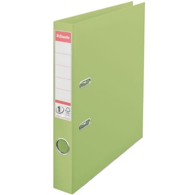 Esselte No.1 VIVIDA Kunststof A4 Ordner met Etikethouder - Voor 350 Vel - Rugbreedte van 50mm - Groen