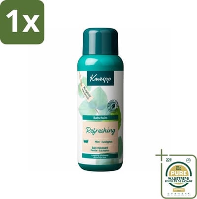 1 x Kneipp - Badschuim - Mint Eucalyptus - Verfrissend - 400 ml- Badschuim Mint Eucalyptus - Verfrissend Bad - Eucalyptus En Mint - Aromatisch Bad - Ontspannend Bad