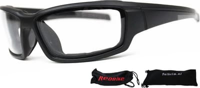 Redbike Milwaukee Motorbril - Photochromic Glas | Motorbril Heren - Motorhelm Zonnebril Heren - Zwart