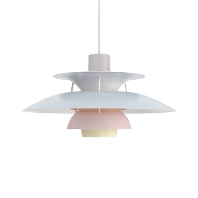 Louis Poulsen PH 5 2022 Hanglamp - oestergrijs/blauw/roze