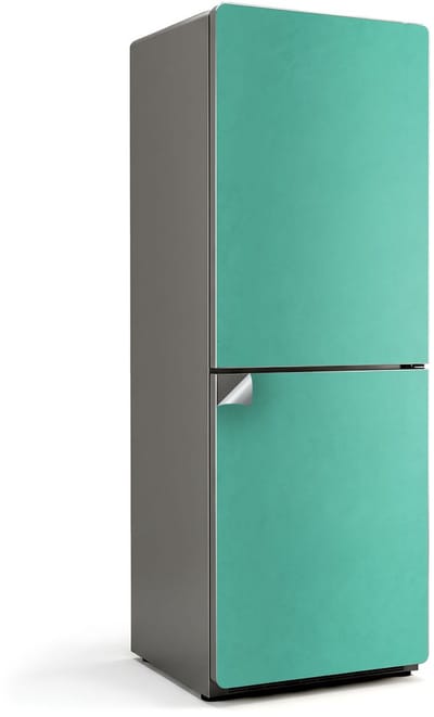 Wallfluent Koelkaststickers - Munt Koelkast Folie - 70 cm x 190 cm - Munt Koelkaststickers - Waterdichte Koelkast Sticker - Koelkast Makeover - Koelkast Decoratie Stickers - Koelkast Cover