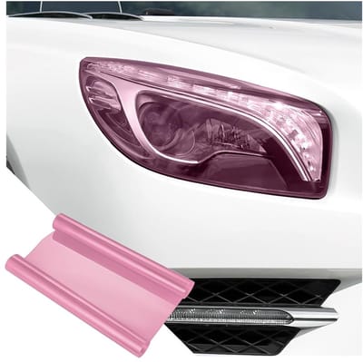 Allecto - Autokoplamp kleurfolie - Remlichtfolies - Perfecte tint voor je auto - Roze - Getinte vinylfolie - Geschikt voor de meeste auto's - 30cm ...