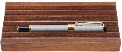 Dailygoods- Penhouder Stijlvol Houten - Bureau Organizer - Retro - 6 Groeven - Duurzaam - Afmetingen 178x88x22 mm