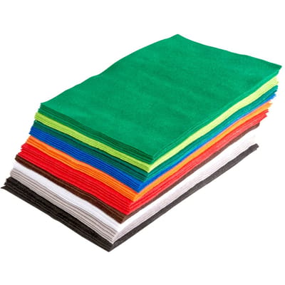 VBS Knutselvilt "Megapack", 50 stuks, geassorteerde kleuren
