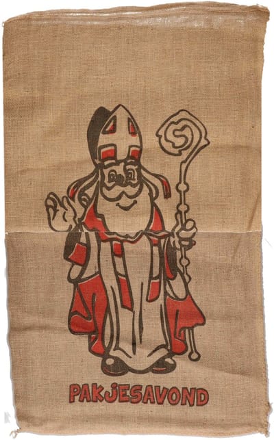 Jute zak voor Sinterklaas 60 x 102 cm Sinterklaas cadeauzak / strooizak - 3 stuks