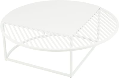 J-Line bijzettafel Outdoor Rond - metaal - wit