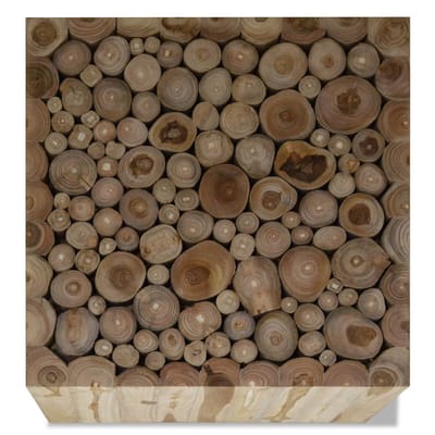 vidaXL - Salontafel - 50x50x35 - cm - echt - teakhout