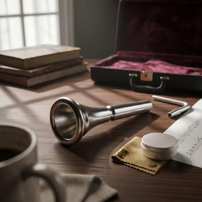 Frans Blaasinstrument Koperen Mondstuk Gouden En Zilveren Kleur Frans Blaasinstrument Mondstuk Muziekinstrument