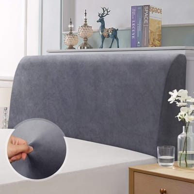 Hoofdbord Hoes Stretchy en Beschermend Grijs 180-200 cm