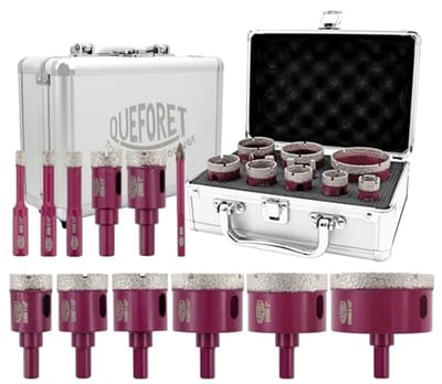 Diamantboorset 12 stuks - Gatenzaag en hardmetalen boor voor keramische en porseleinen tegels