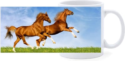 Beker - Bruine Paarden